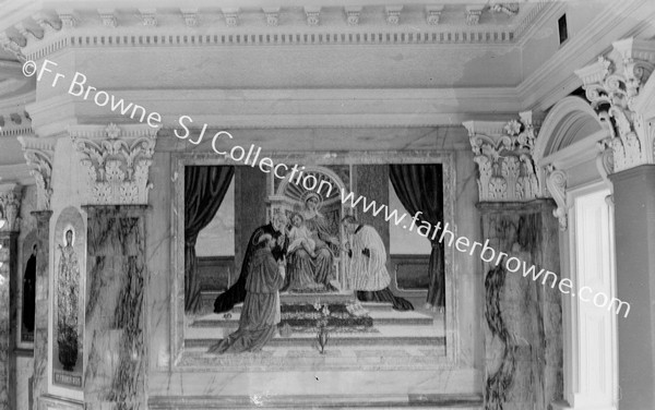 CRESCENT CHURCH LADY ALTAR WITH MOSAIC OF STS R BILLARINE , COUISIN A RODRIGNEG